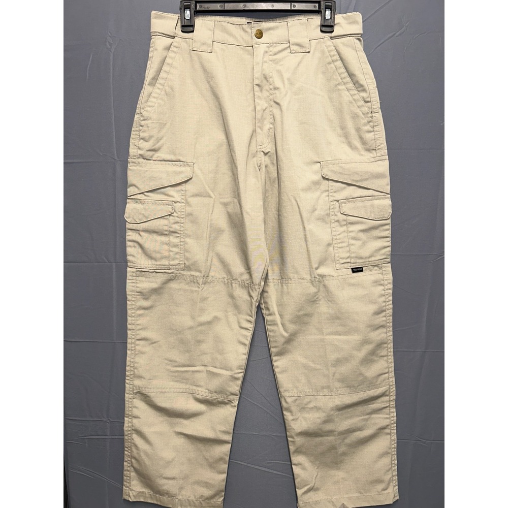 Tru-Spec Tactical Cargo Pants Mens 32x30‎ Khaki Relaxed Straight Leg Workwear